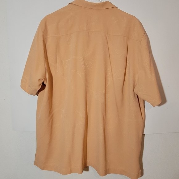 Tommy Bahama Original fit 100% silk Short sleeve Tone on tone design size XL - Picture 6 of 8